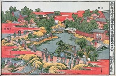 三囲神社と牛嶋神社の浮世絵